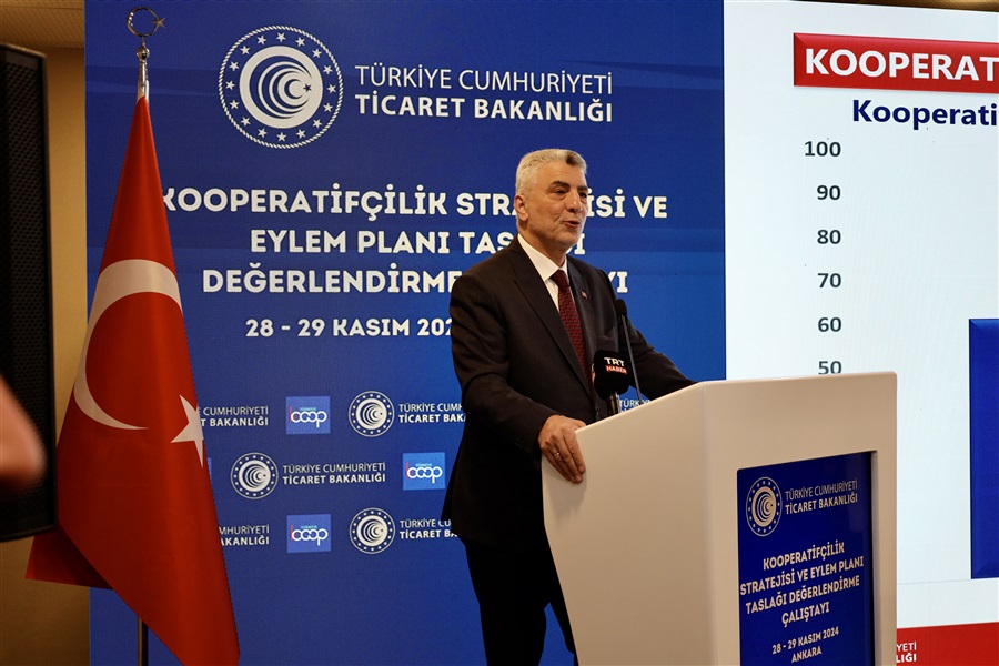 Bakanımız Sayın Prof. Dr. Ömer BOLAT Kooperatifçilik Stratejisi ve Eylem Planı Taslağı Değerlendirme Çalıştayını Teşrif Etti 