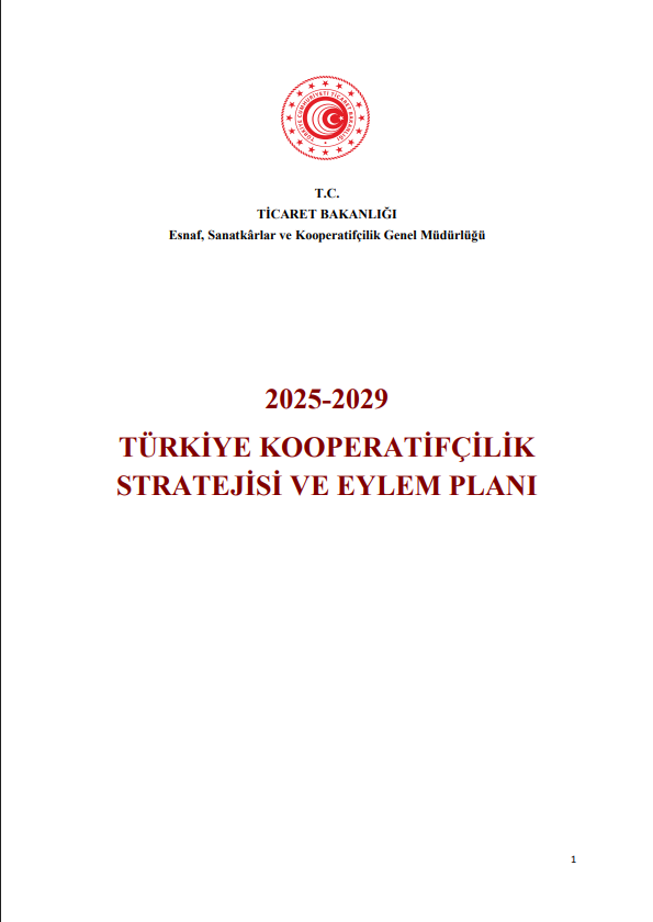 2025-2029 Türkiye Kooperatifçilik Stratejisi ve Eylem Planı