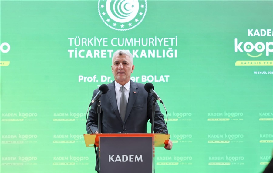 Ticaret Bakanımız Sayın Prof. Dr. Ömer Bolat KADEM KooPro Kapanış Töreni’nde Kadın Kooperatiflerimizle Buluştu
